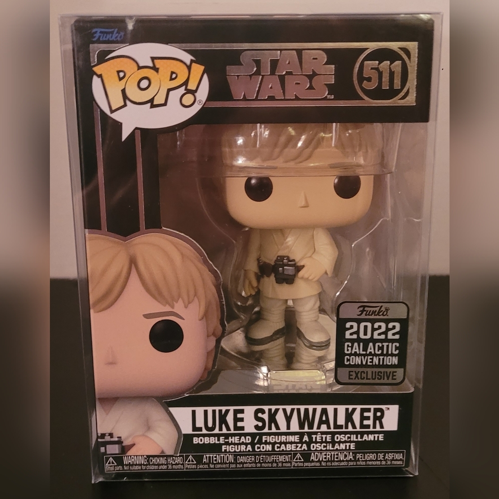 Funko Pop Star Wars Luke Skywalker 511 2022 Galactic Convention Exclusive